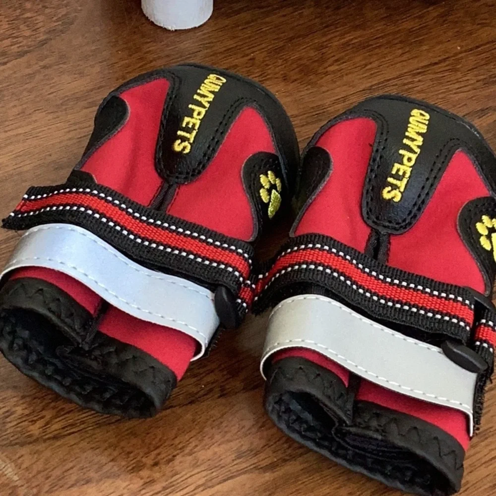 Red and Black Dog Boots